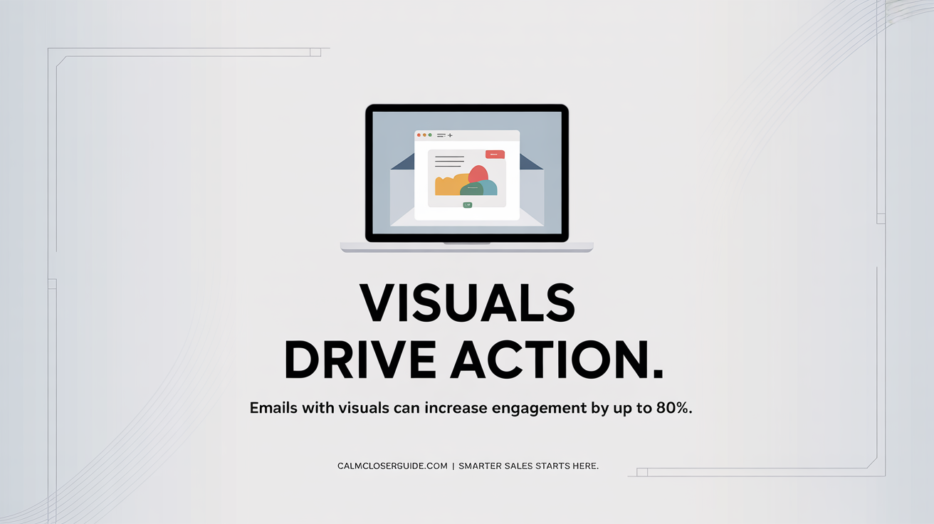 Emails with visual media included on average have an increase of engagement by 80%!